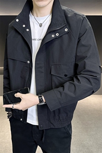 C317-2508-P125   2025春季新款夹克外套男立领工装款图片