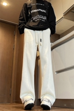 加绒加厚折痕立体裁剪弯刀裤运动卫裤A494特P49控88，男装休闲裤，电商A309