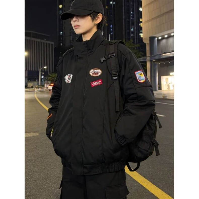 [001]棒球服外套男女春秋新款情侣休闲立领夹克A079-JK601-P68,男装夹克,电商A079