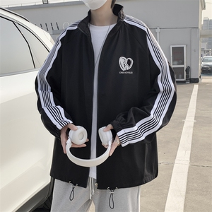 男夹克青少年立领长袖潮夹克BQ53P48图片