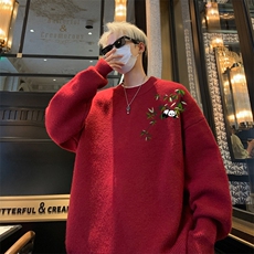 高质量！秋冬季半高领毛衣男加绒加厚线衣男针织衫男MY215-特p38，男装针织衫/毛衣，电商B367
