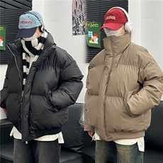复古短款pu皮棉服冬季棉衣防寒面包服外套MY258直播，男装棉衣，星座1904A