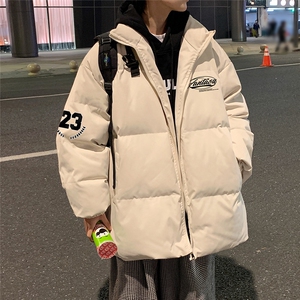 港风  秋冬新款保暖立领宽松棉服外套男 MY62037 P95控118图片