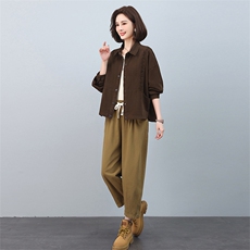 时尚休闲女装套装宽松显瘦两件套舒适百搭潮流新品，女装套装/套裙，叶笙衣