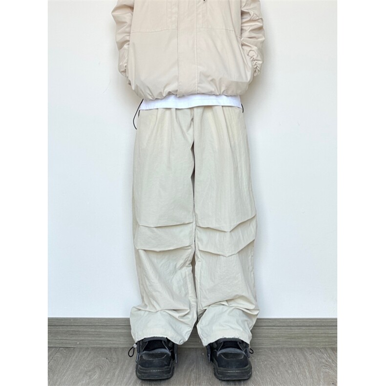直筒拖地潮牌高街复古新款伞兵裤防水户外KS61-P60-控98,男装休闲裤,电商A021