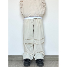 直筒拖地潮牌高街复古新款伞兵裤防水户外KS61-P60-控98，男装休闲裤，电商A021
