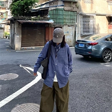 新款衬衫男新款格子衬衫男宽松时尚衬衫休闲长袖衬衣衬衫CS3211，男装衬衫，星座516A