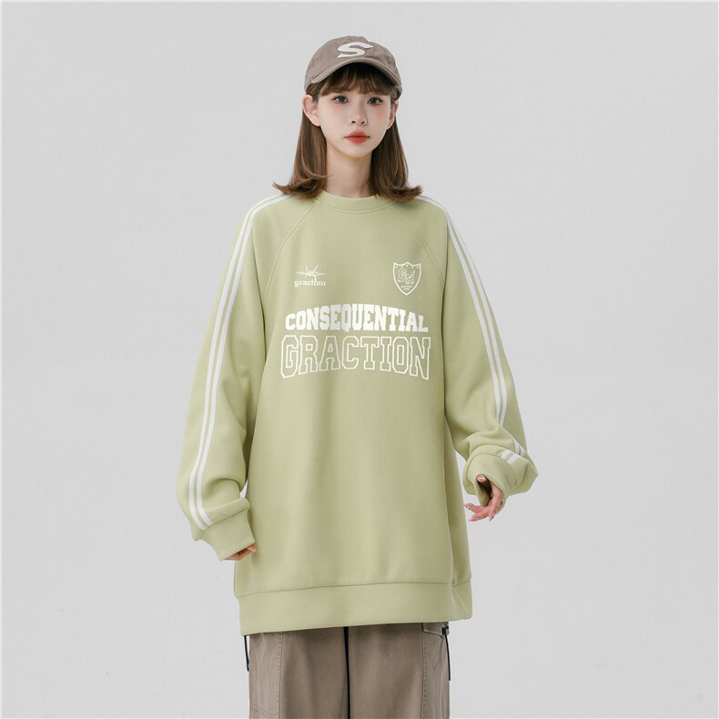 2024中性风字母印花 320G珠地 时尚卫衣 A268-B903 P45控68图片