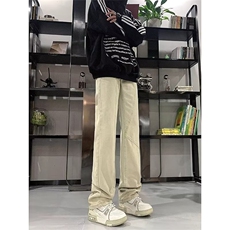 现货!港风新款2025潮流百搭直筒宽松大码牛仔裤松紧腰NZ6203-P45，男装牛仔裤，星座1103-2