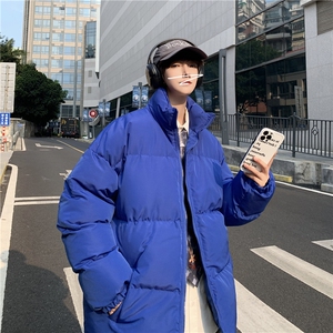 XZ213-MY20-P70控88港风大码冬季男款加厚保暖立领棉服面包服ins