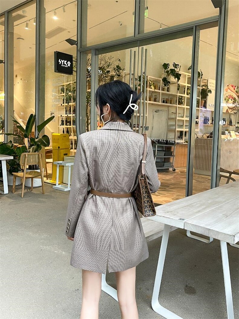 高品质格子西装，女装西装，Balance Studio