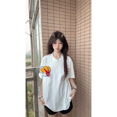 现货！！~BK913HH-特P36心情小狗刺绣魔术贴短袖T恤男女，男装T恤，星座1007（原301D）