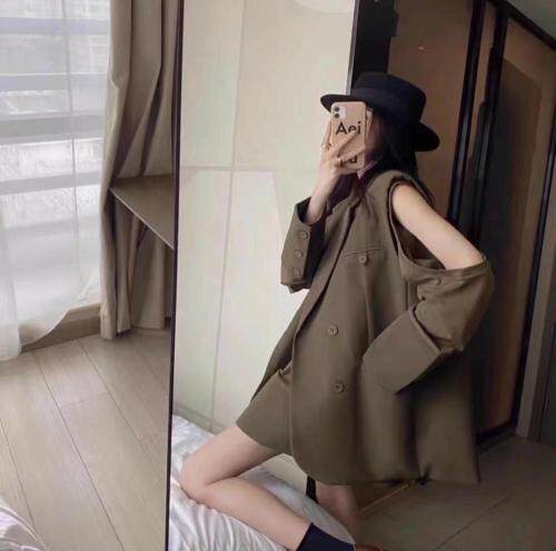 网红款西装两件套，女装西装，DD+(4F)