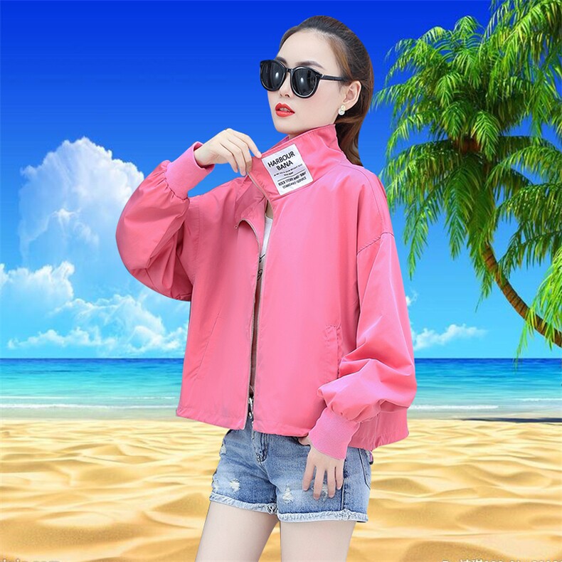 潮流舒适时尚防晒衣长袖2021年夏季休闲个性优雅，女装防晒衣，阿菲诺依