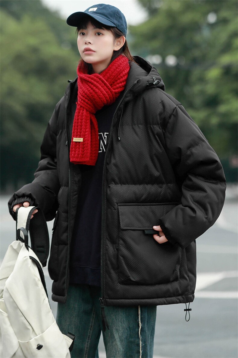 冬上新加棉简约棉服潮中性风连帽棉衣外套男女8333-P115控价158,男装棉衣,电商A441-1