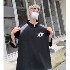 polo衫短袖t恤男夏季宽松休闲半拉链体恤衫XZ514-2-202484-P63，男装T恤，星座514-2(原B239)