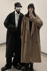Q2094 情侣装男女中长款过膝毛呢外套呢子大衣冬季风衣韩范 138图片