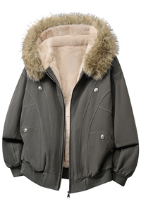 高品质水洗重磅加绒加厚坐山雕棉服 xh163-特p110图片