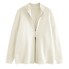 新款平铺纯色立领开衫毛衣拉链百搭针织衫A247-M720特批45，男装针织衫/毛衣，电商A247B