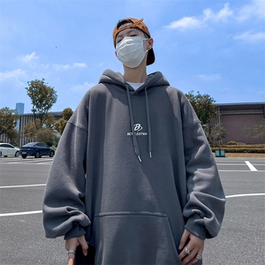 抖音得物供货 可提供视频 春装重磅美式宽松连帽卫衣DL2354图片