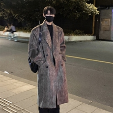 秋冬毛呢大衣男中长款韩系高级感痞帅风衣外套812-F639-P138控168，男装风衣，星座812