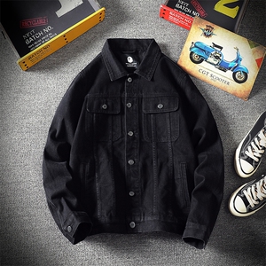 2021春秋季潮牌男士修身工装夹克休闲韩版牛仔外套男上衣8191-P75,男装夹克,电商A318