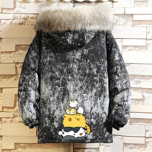 MC49090-P135 日系潮衣男大码派克服男工装服外套袄 砖墙图片
