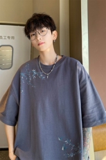 量大优供视频230g重磅纯棉短袖T恤男NT208-特P19控38，男装T恤，电商B367