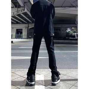 拿图不拿货cleanfit牛仔裤拉链设计感微喇裤子KZA17-P56图片
