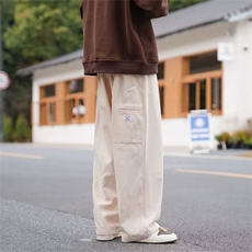 美式hiphop复古直筒宽松休闲裤2024新款潮牌工装裤男K7649-P40，男装休闲裤，星座512-3