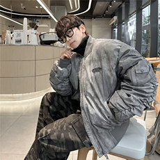 【有货】D8152-P90美式棉衣男设计感飞行员棒球服嘻哈冬季棉服，男装棉衣，星座603-2