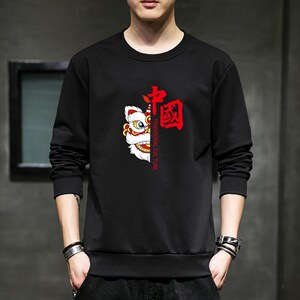 秋季新款2022风潮流男印花圆领套头卫衣1210-2-F970-P15图片