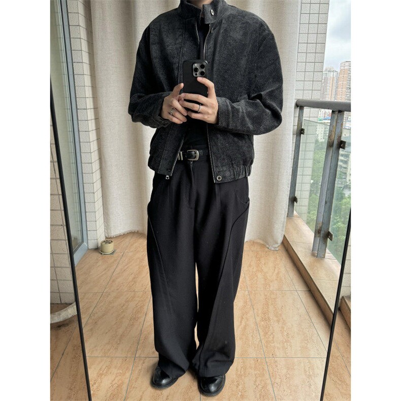 【有货】CLBJK956CC-特P85树纹肌理千鸟格内里哈灵顿夹克外套,男装夹克,星座1007（原301D）