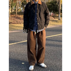 重磅宽松纯棉弯刀阔腿裤 1302-7607-P65控108图片