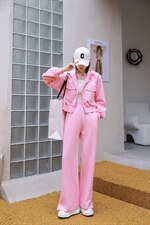 高级设计感连帽卫衣休闲时尚套装，女装卫衣/绒衫，漫菲妮