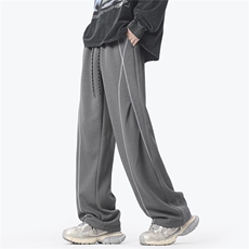 现货现货2025年秋季新款宽松休闲卫裤男D329-QM751-P50-控78，男装休闲裤，电商D329
