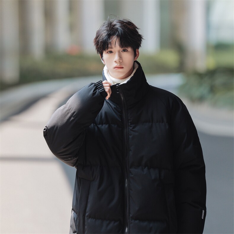 港风冬季新款立领棉服中性情侣风潮牌百搭棉衣外套111-P75,男装棉衣,星座717