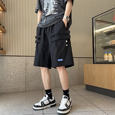 潮牌春秋印花ins宽松型五分裤文艺男潮青春流行休闲裤日系，男装休闲裤，星座716-2