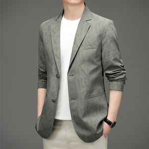 2023春季新款男士商务西服外套男装中青年薄款长袖小西装便服P185图片