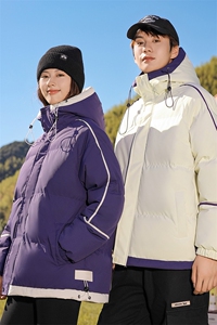 户外景 中性风情侣款棉衣2026冬季宽松加厚外套男 A436-3096-P80图片