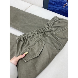 B221 美式ins高街宽松直筒洗褪工装休闲牛仔裤 LK25608-特P48控88图片