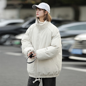 现货冬季美式休闲加厚雪山外套夹克立领纯色三防户外工装棉服图片