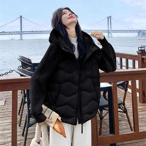 2025针织拼接90白鸭绒羽绒服2C053款号833批255控338图片