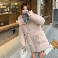新款冬季女装羽绒服时尚保暖长款外套显瘦修身设计舒适百搭现货供应，女装羽绒服，灵力轩