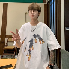 量大优供抖音视频支持得物配合二开美式满天星亮片短袖T恤MTX192，男装T恤，电商A486