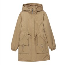 现货产品盗图必究！夹棉外套女秋冬保暖休闲减龄棉服连帽长袖棉服，女装棉衣/棉服，曼沙奕珂