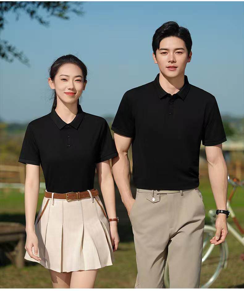 2025年新款夏季polo衫男女薄款宽松纯色上衣,男装T恤,冬梦尼服饰