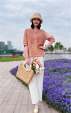 纯苎连衣裙小衫裤子 时尚风巜川哲 风淑女风休闲风，女装连衣裙，川哲