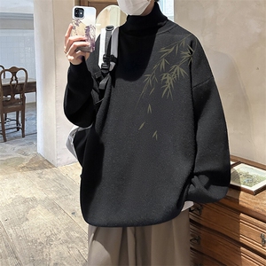 8XL高领毛衣男大码胖子堆堆领打底羊毛衫 GM45382-P45加绒款-P65图片