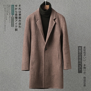 阿尔巴卡羊驼双面呢羊绒大衣中长款加厚外套男F1057P315控458主推图片